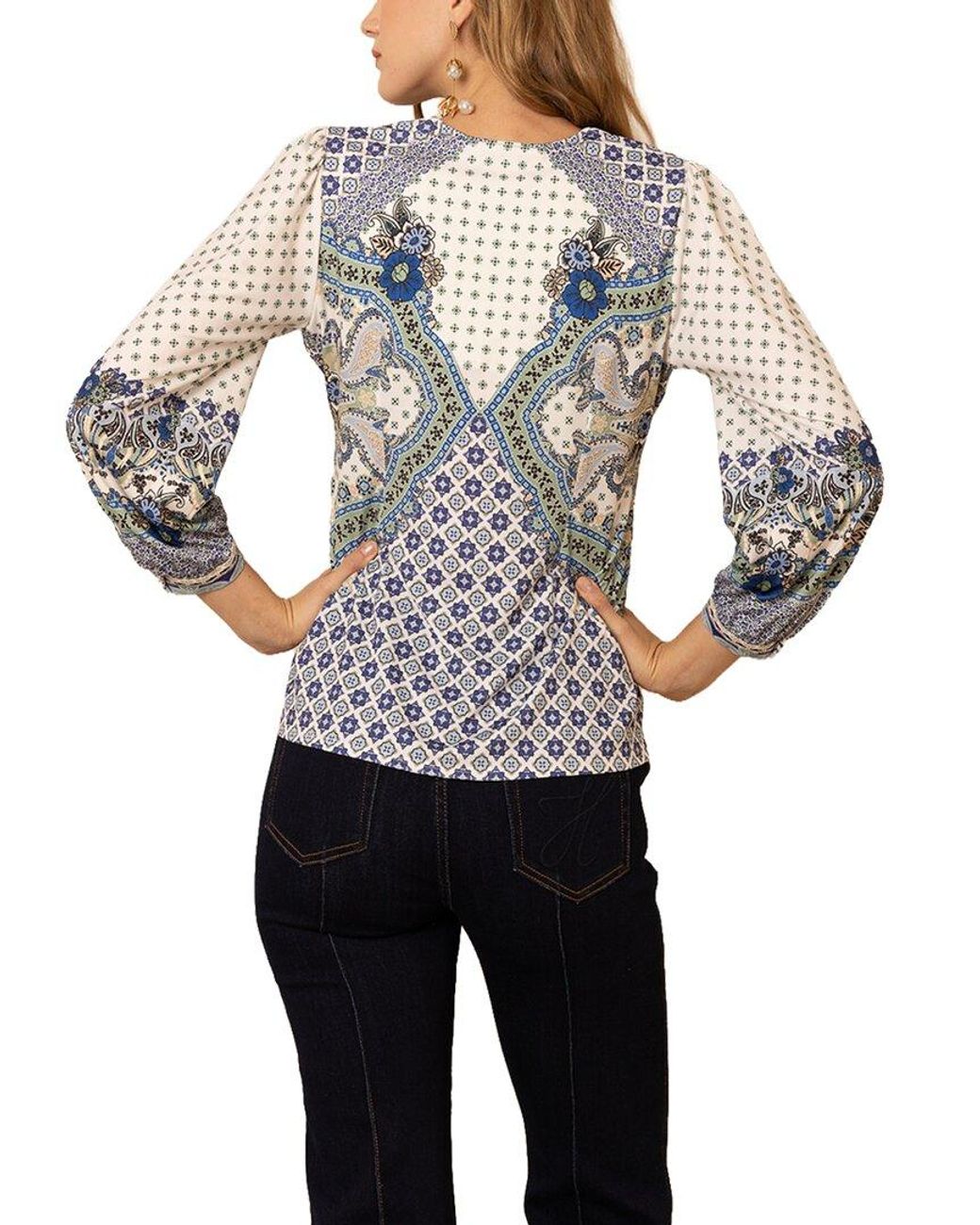 Hale Bob Blue Anais Top