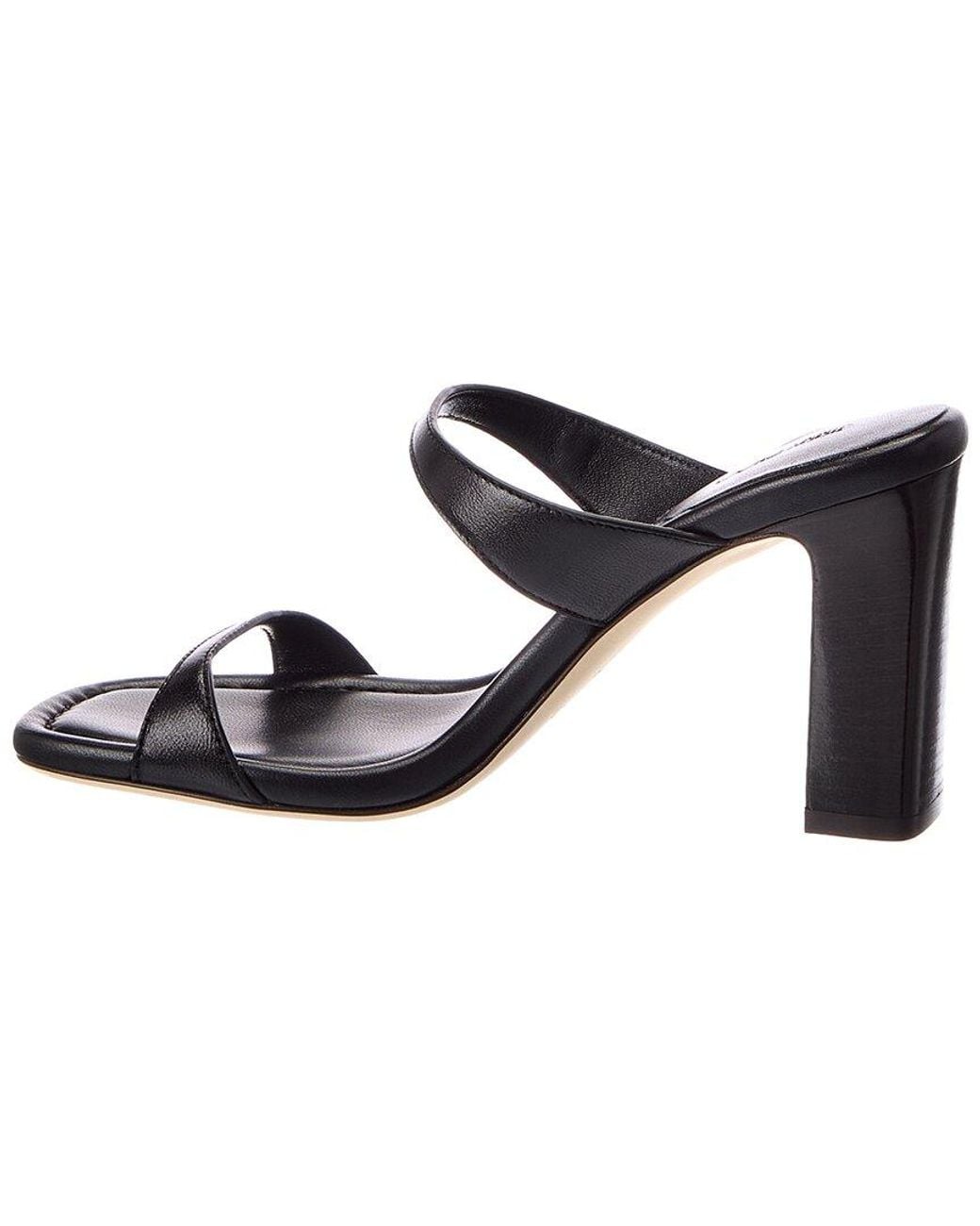 Jimmy Choo Black Lucian 85 Leather Sandal
