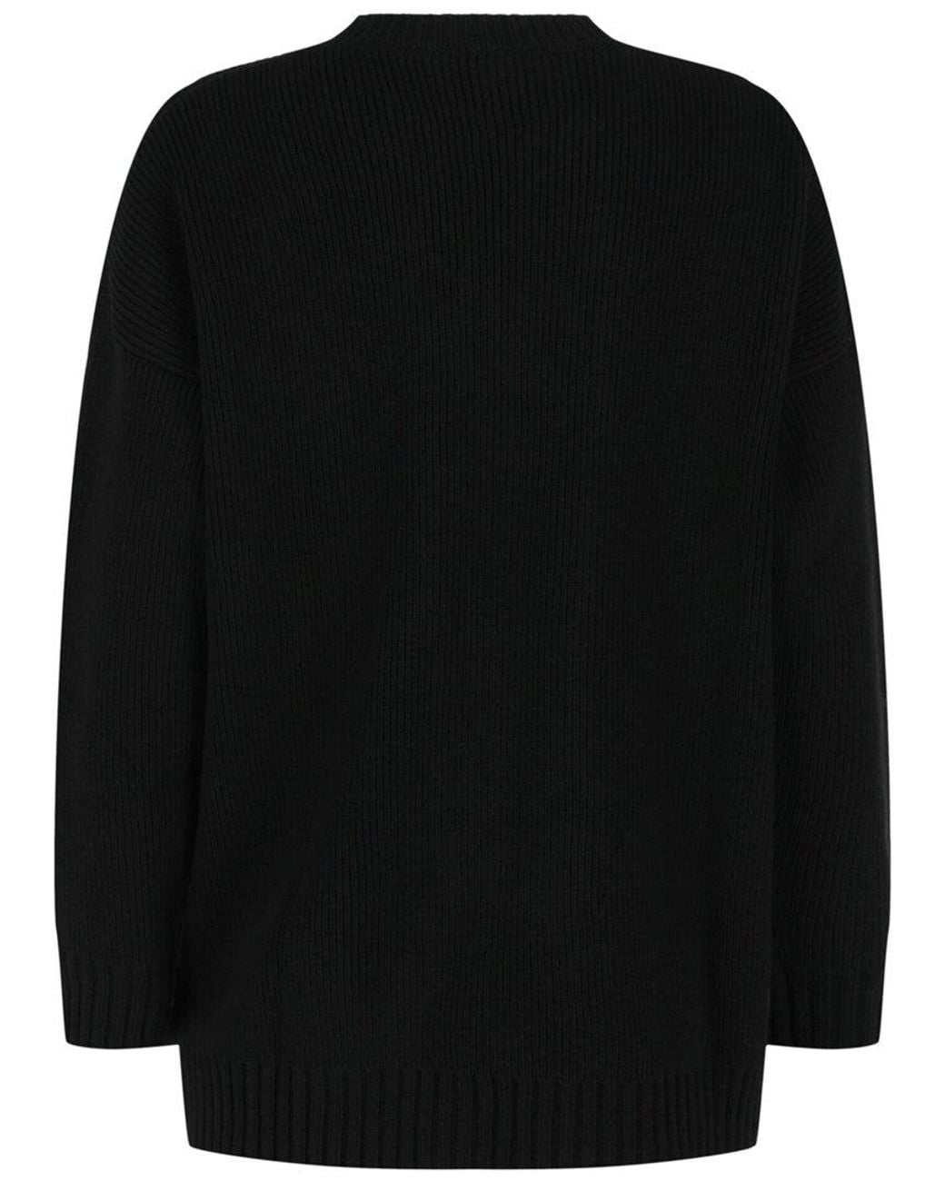 Valentino Black Crystal Embellished Cutout O-Ring Sweater