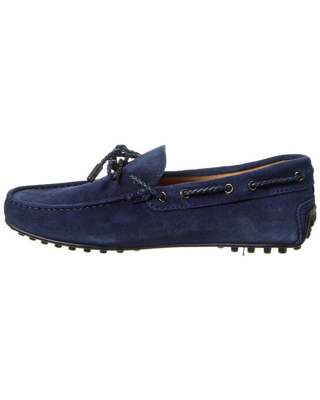 Tod's Blue Gommino Suede Loafer for men