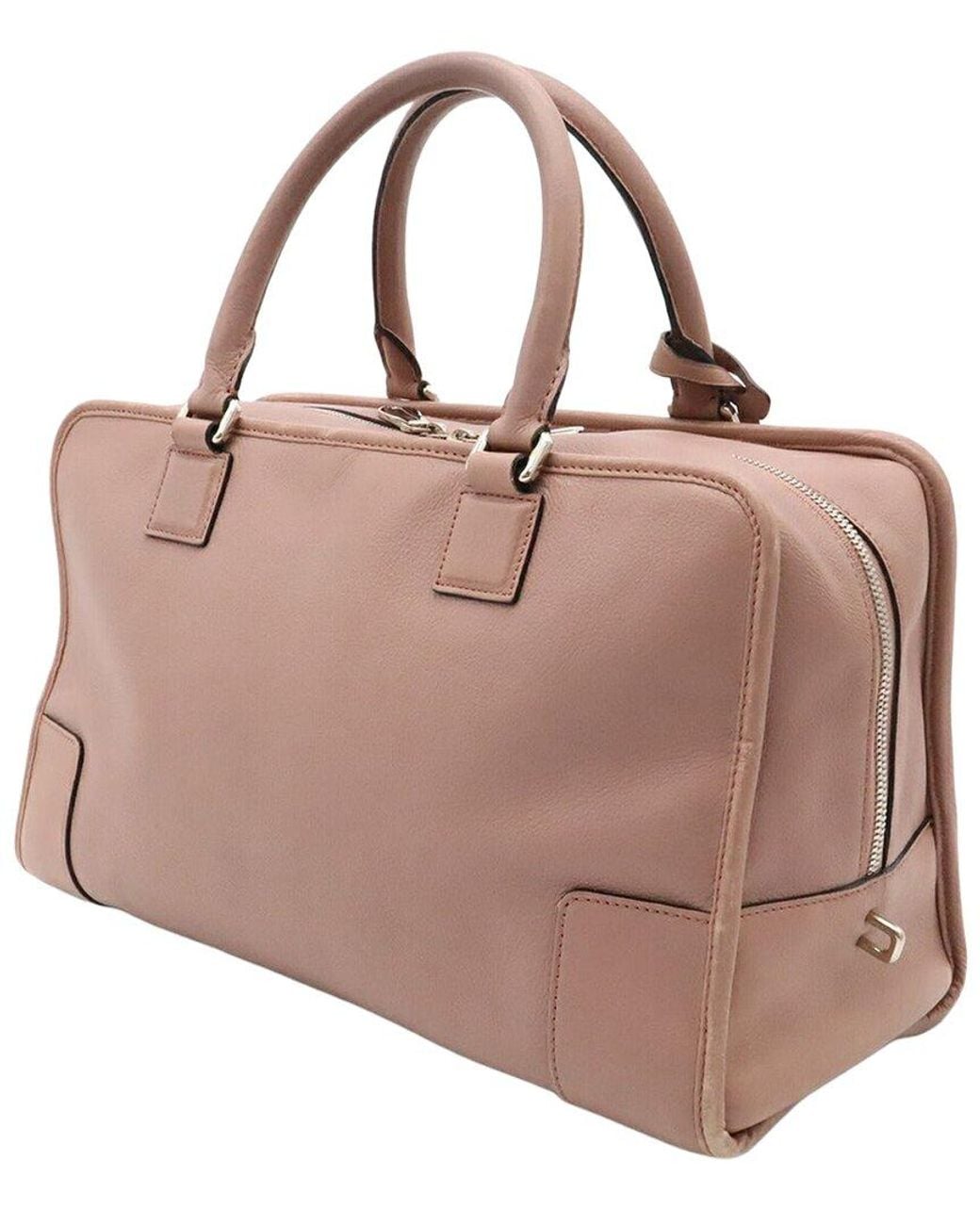 Loewe Brown Leather Amazona Anagram Handbag (Authentic Pre-Loved)