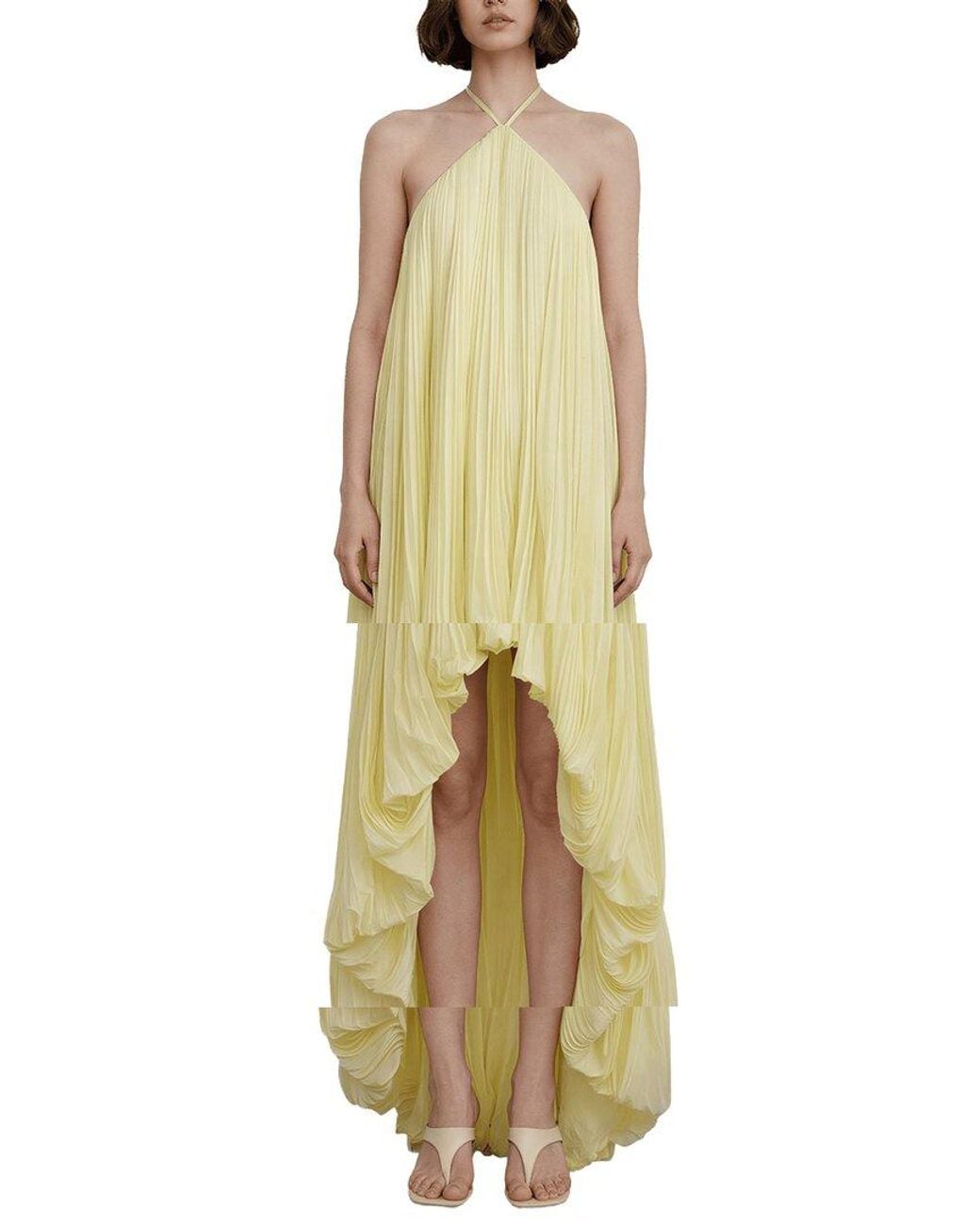 Dilireba Metallic Maxi Dress