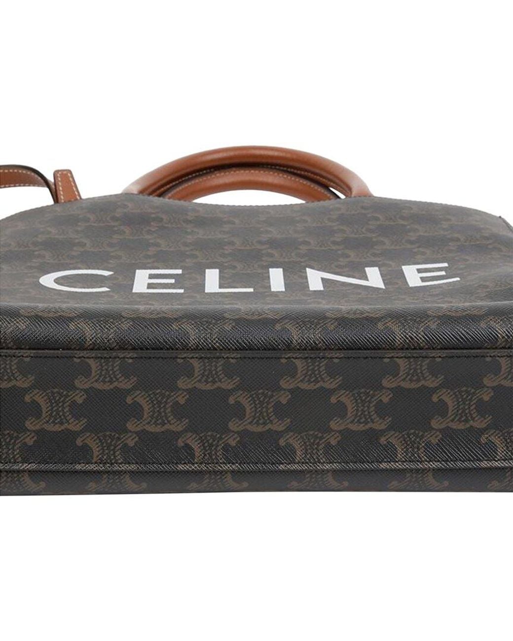 Céline Black Calfskin Cabas Small Tote (Authentic Pre-Loved)