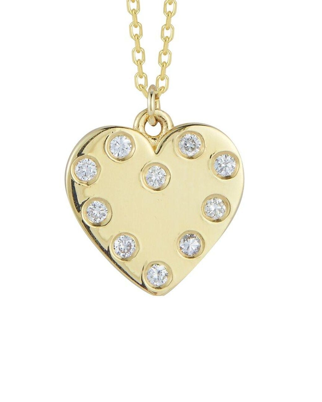 Ember Fine Jewelry Metallic 14k Heart Necklace