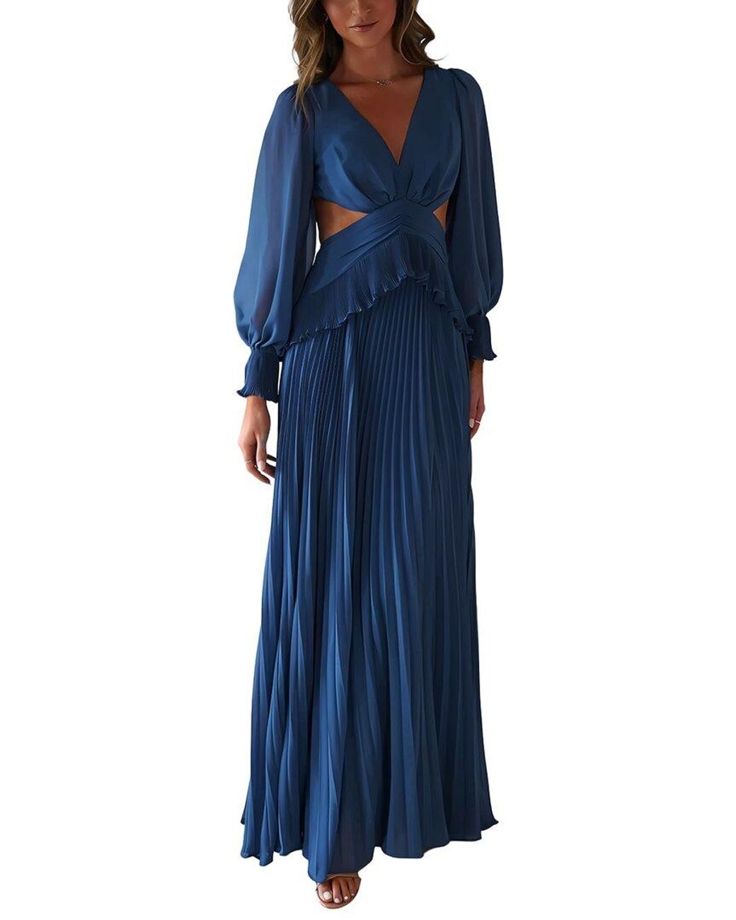 CAMILA BLANCO Blue Maxi Dress
