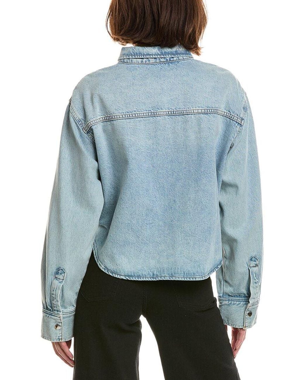 FRAME Blue The Swing Shirt