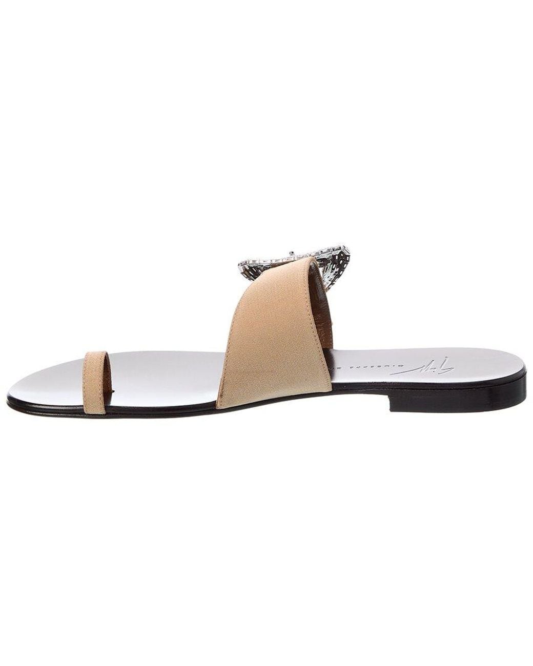 Giuseppe Zanotti Brown Ganass Canvas Sandal