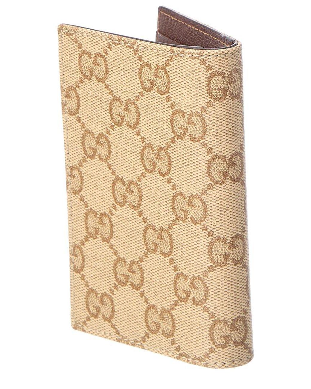 Gucci Natural Essence Classic GG Canvas Card Case for men