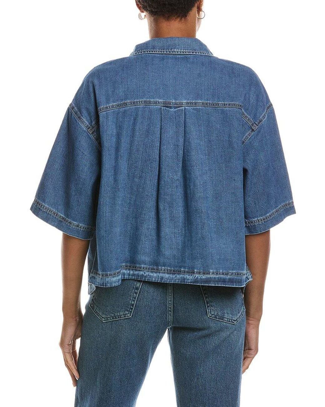Velvet By Graham & Spencer Blue Kaddy Denim Top