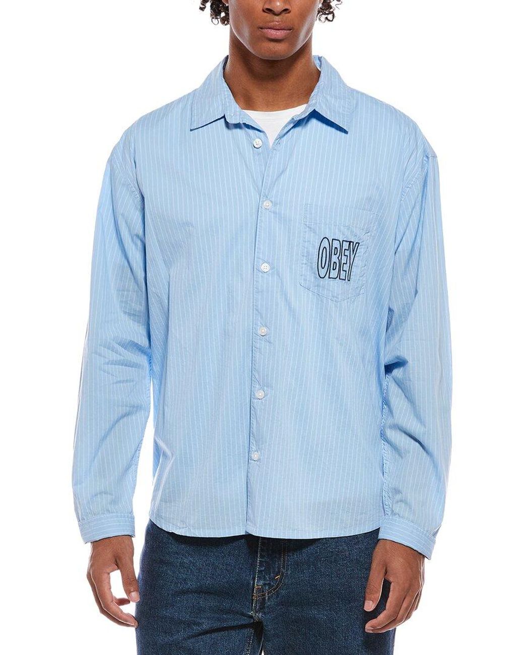 Obey Blue Shirt for men