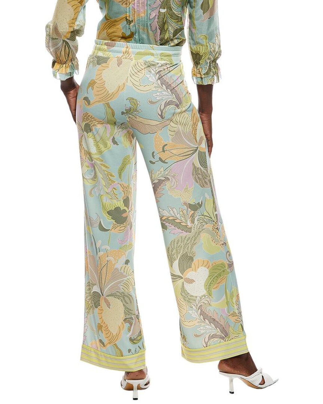 Marc Cain Green Printed Pant