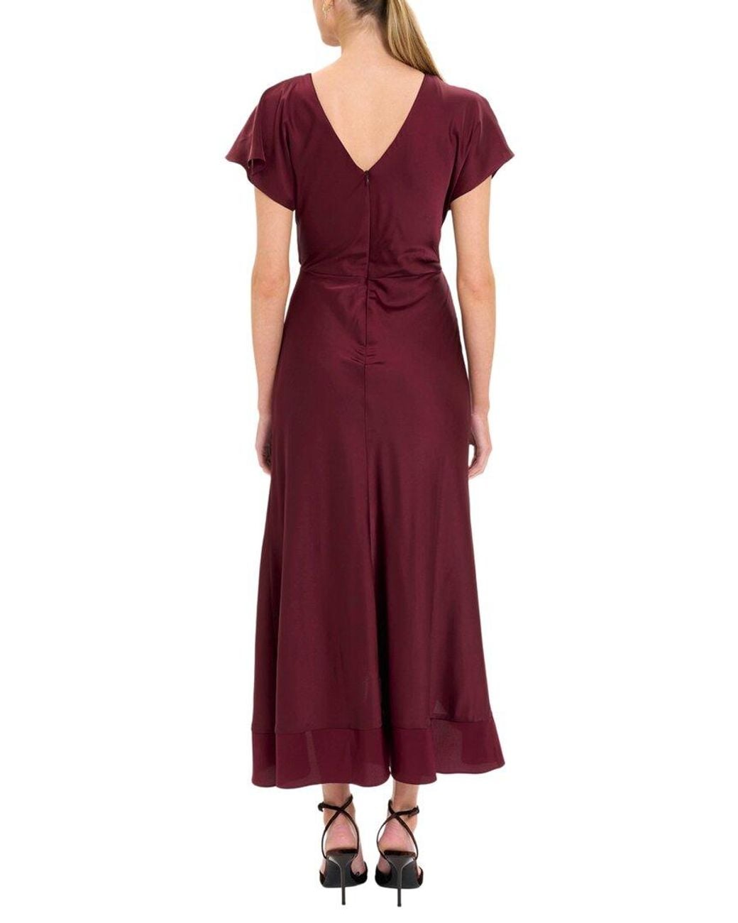 Maggy London Red Midi Dress