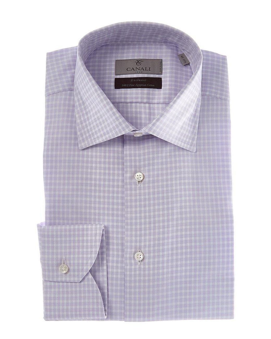 Canali Purple Dress Shirt for men