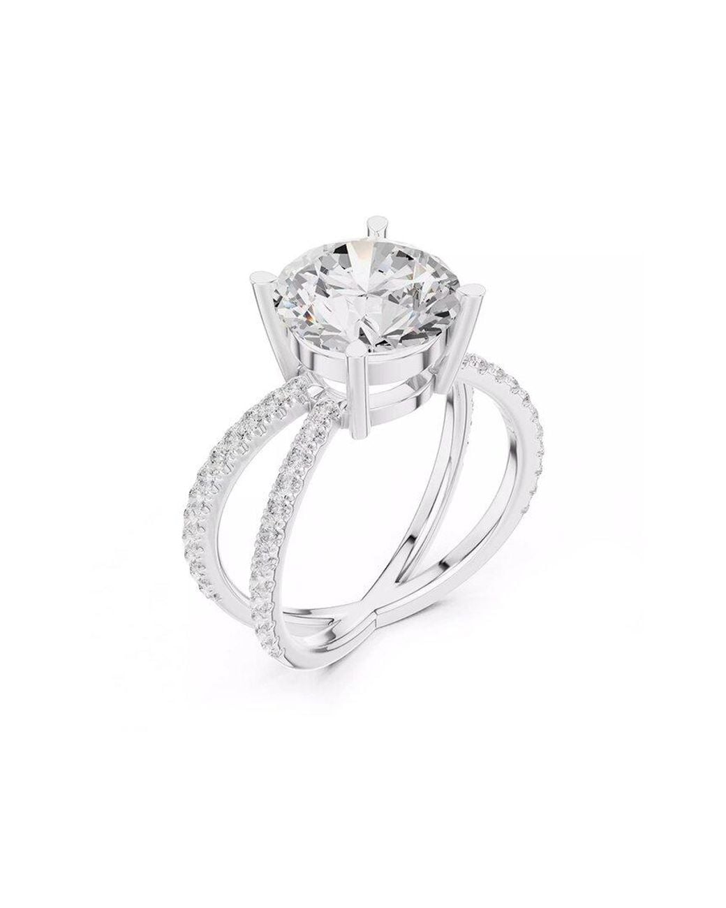 Lab Grown Diamonds White 14K 4.00 Ct. Tw. Lab-Grown Diamond Ring