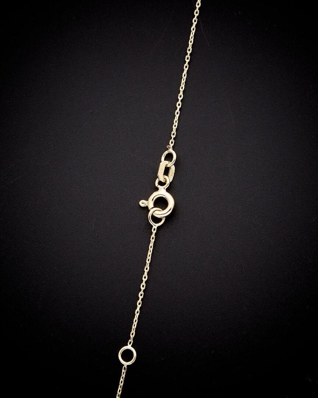 Italian Gold Black 14k Petite Heart Necklace