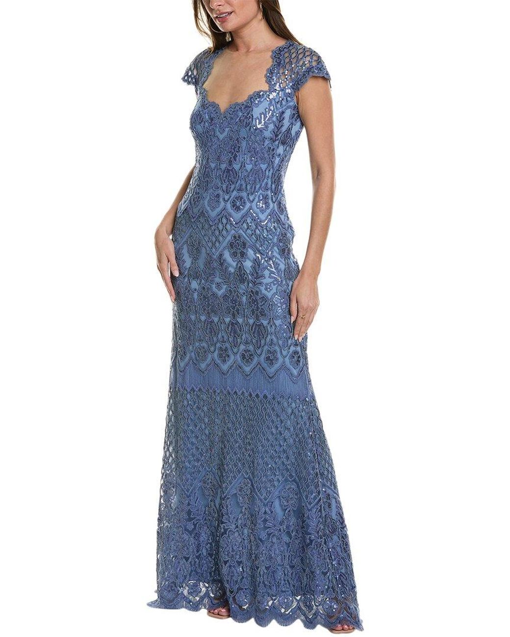Tadashi blue lace clearance dress