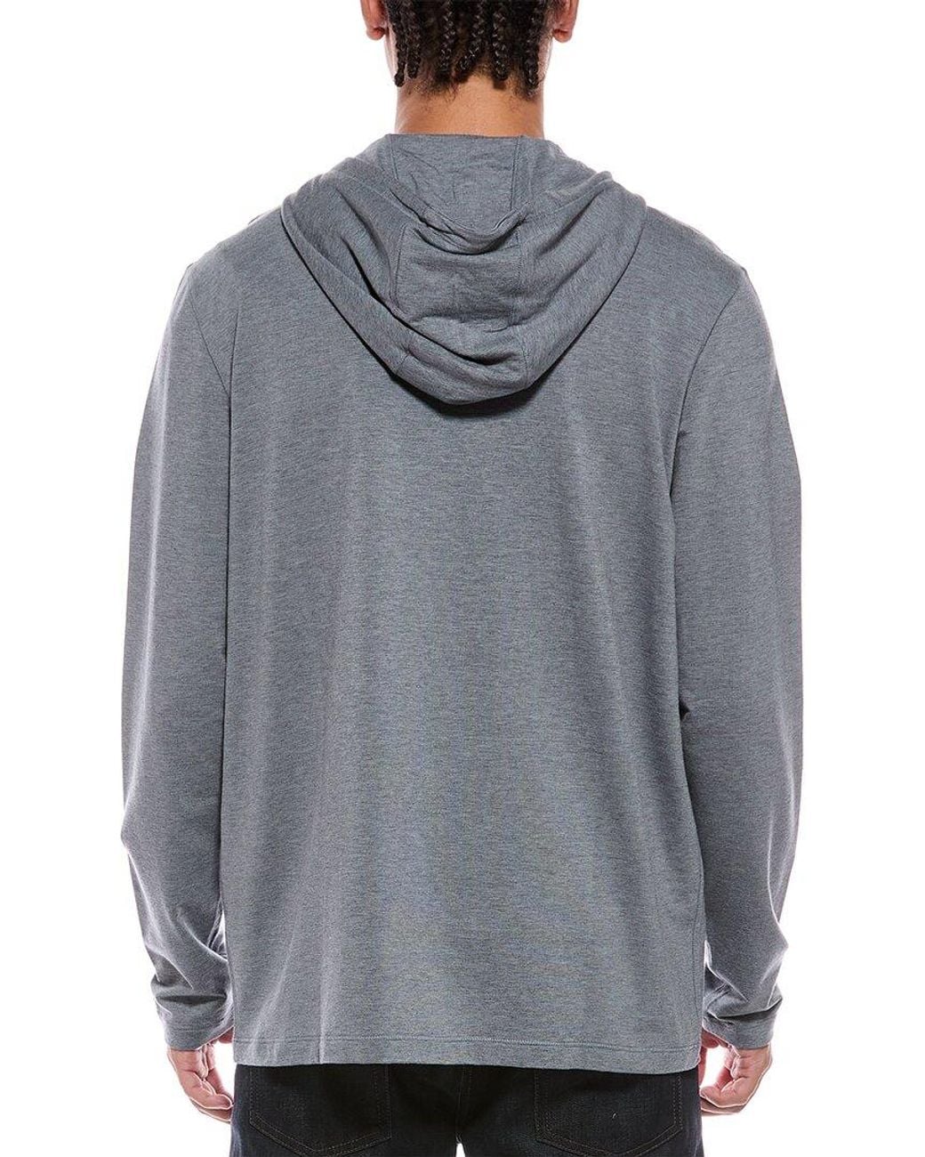 Faherty Brand Gray Movement Hoodie for men