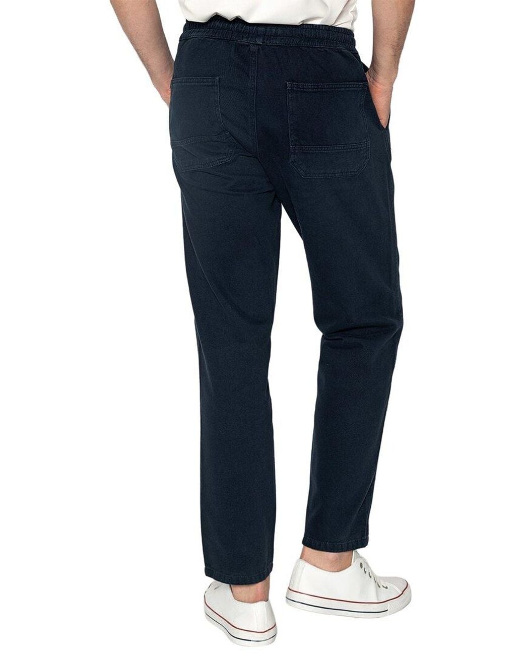 Ron Tomson Blue Straight Tapered Pant for men
