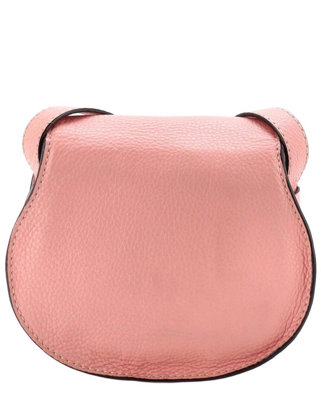 Chloé Pink Leather Marcie Crossbody Small (Authentic Pre-Loved)