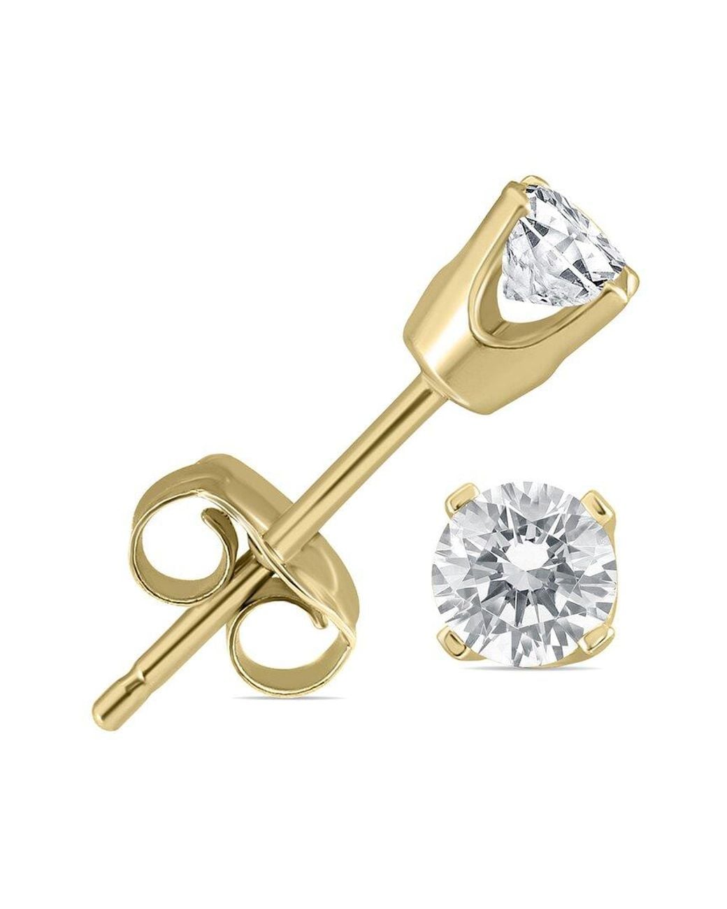 Diamond Select Cuts Metallic 14k 0.23 Ct. Tw. Diamond Earrings