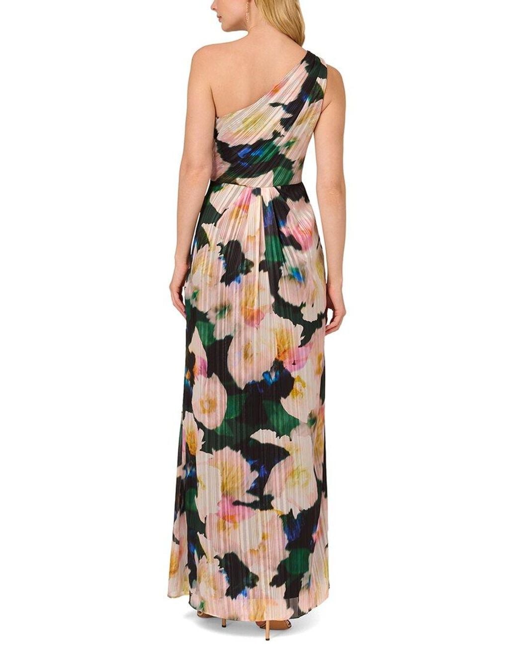 Adrianna Papell White Mermaid Maxi Dress