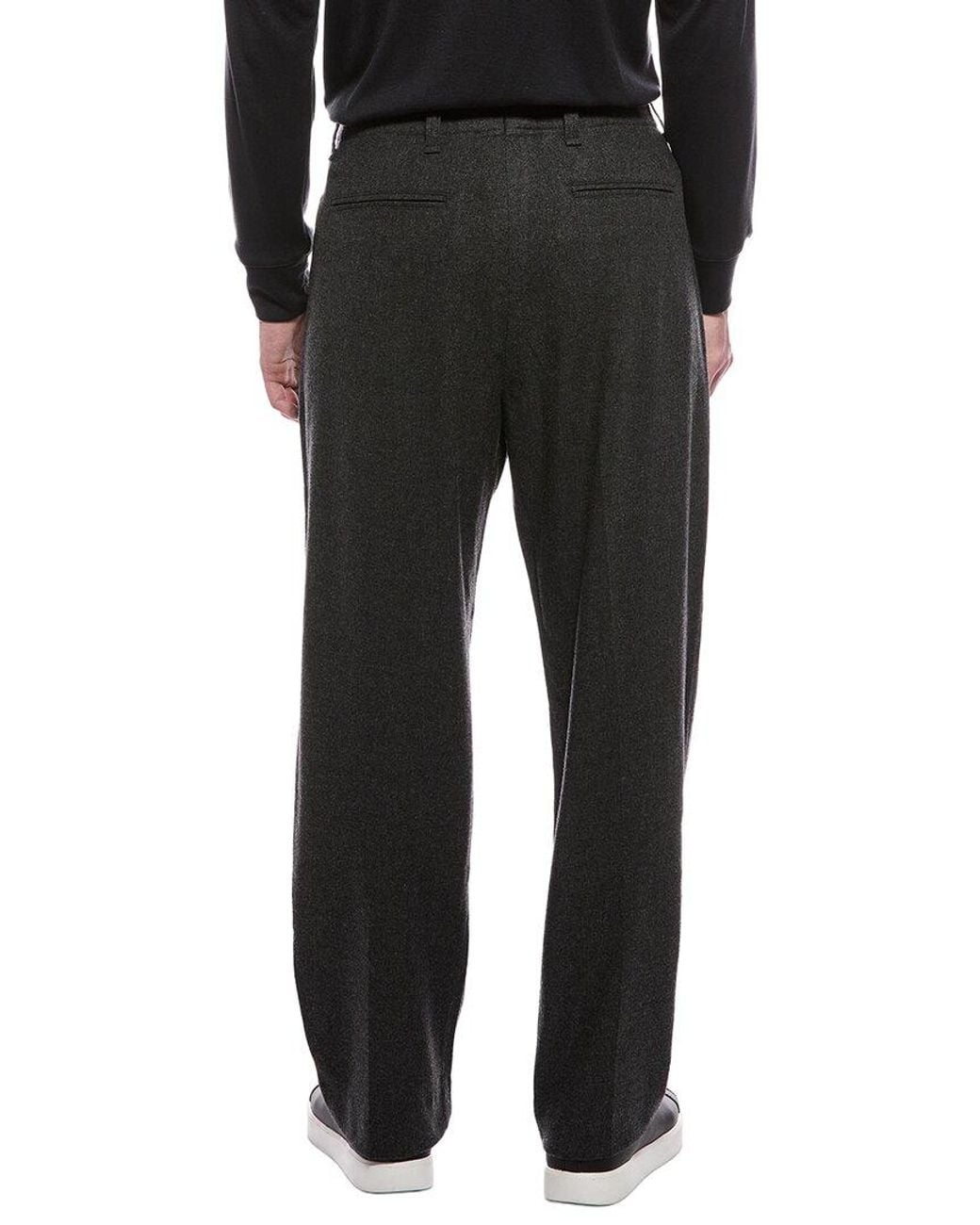 Rag & Bone Black Bradford Flannel Wool-Blend Pant for men