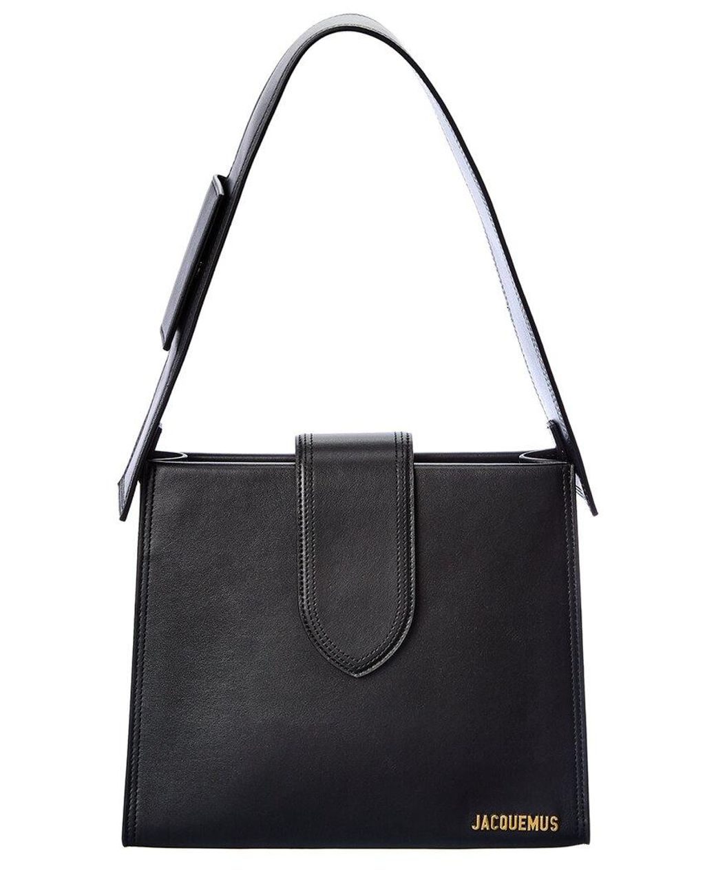 Jacquemus Le Bambino 24 Leather Shoulder Bag in Black Lyst