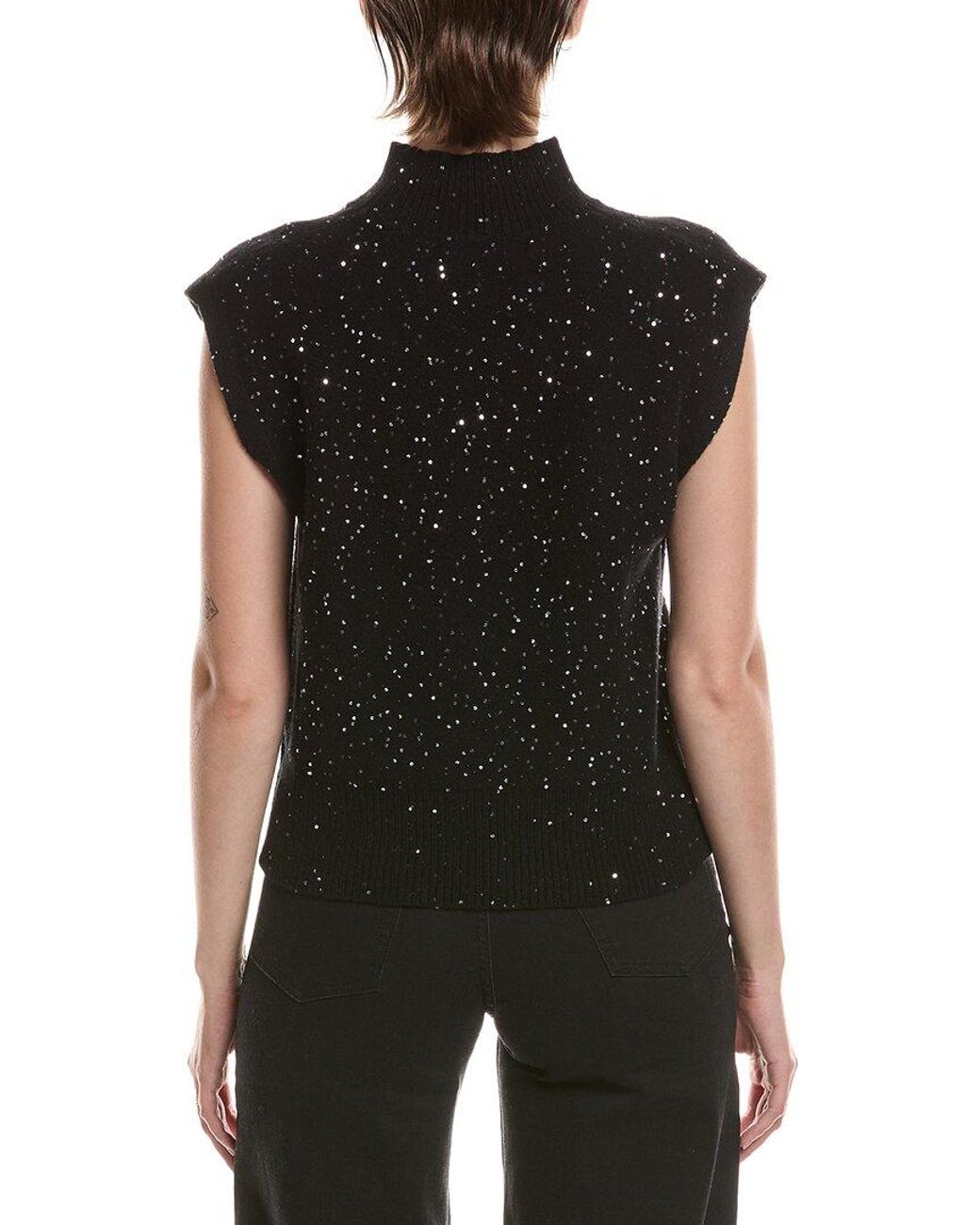 Michael Stars Black Raina Mock Neck Sweater