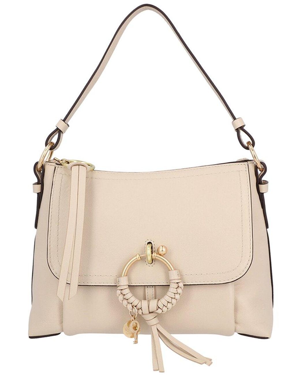 See By Chloé Joan Leather Shoulder Bag in Natural | Lyst