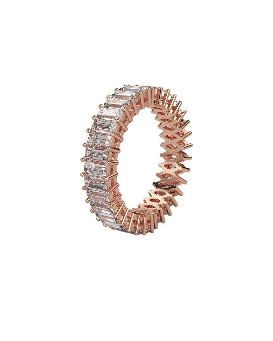 Lab Grown Diamonds White 14k Rose Gold 3.00 Ct. Tw. Lab-grown Diamond Ring