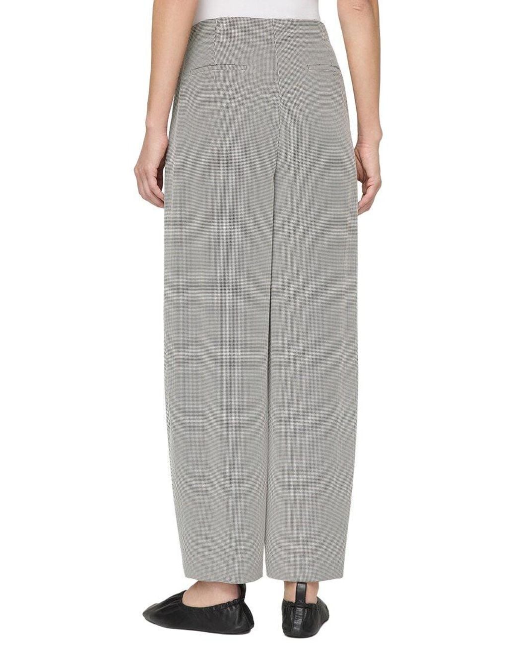 Lafayette 148 New York Gray Barrel Pant
