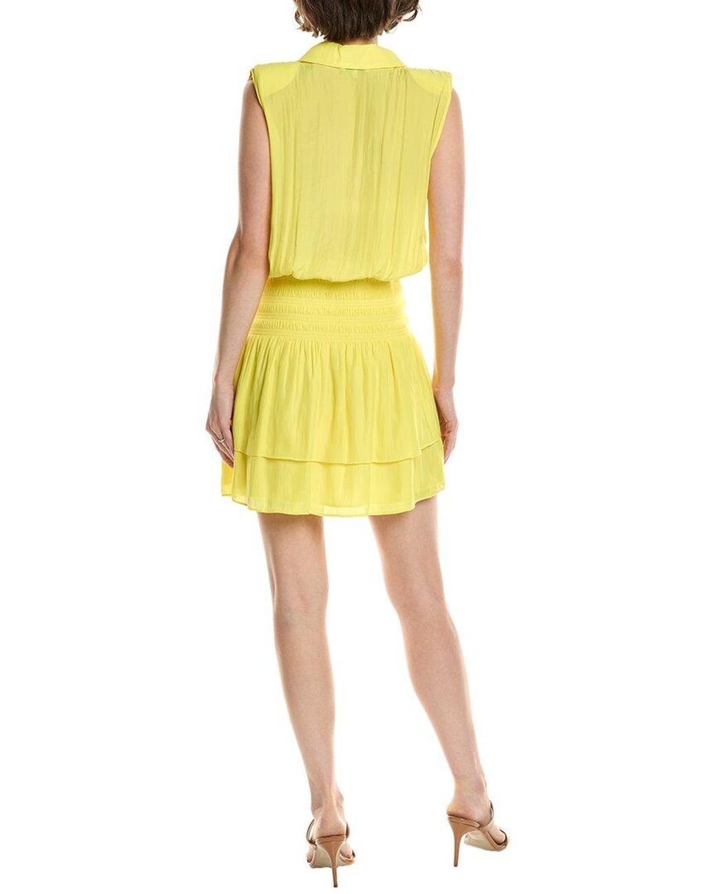 Ramy Brook Yellow Taran Mini Dress