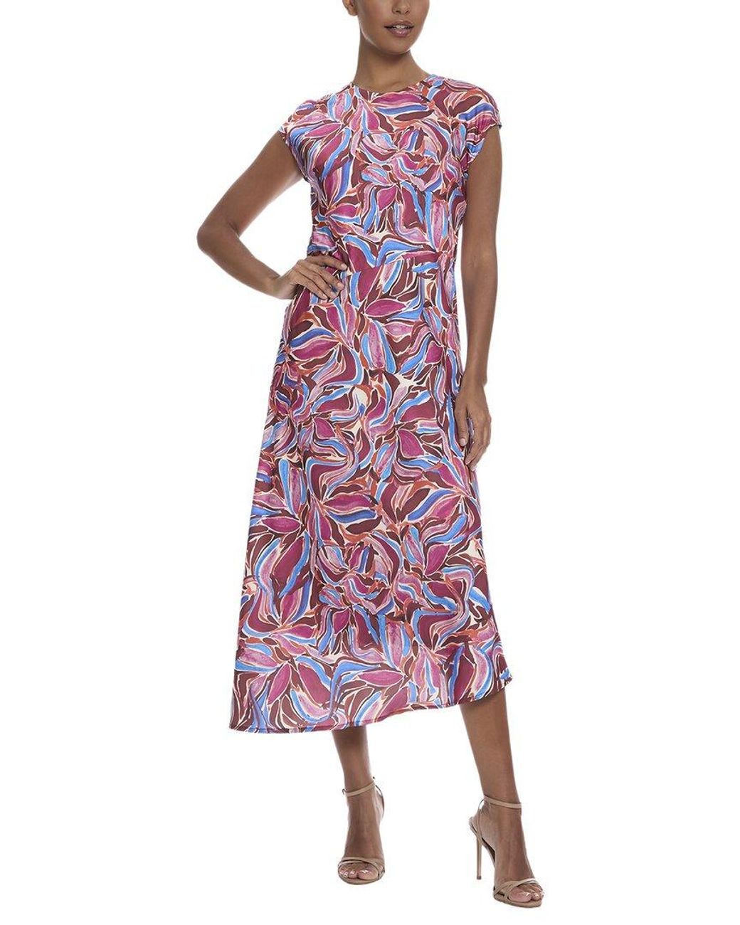 Maggy London Purple Midi Dress