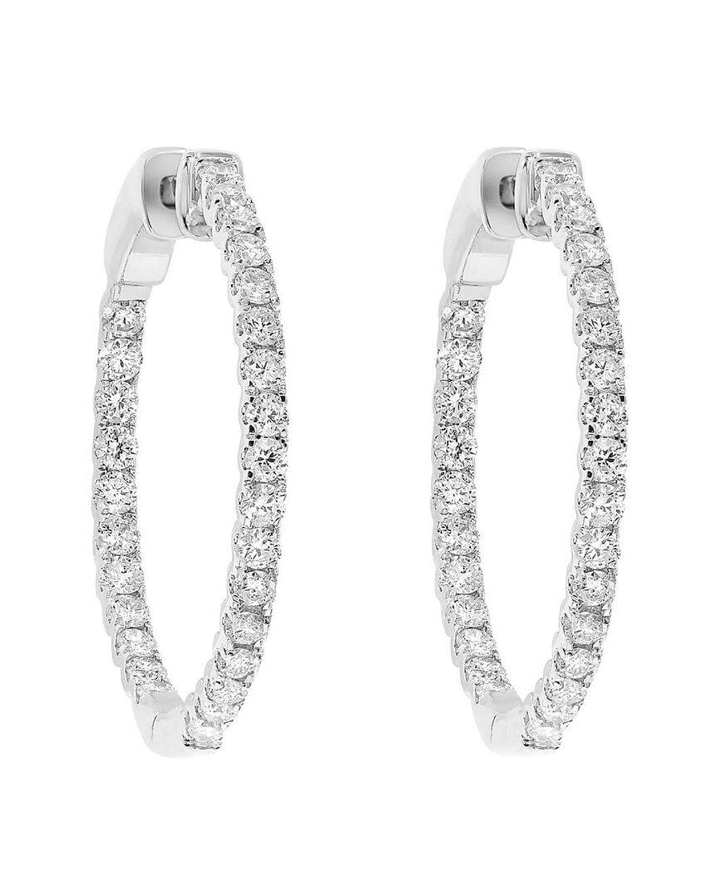 Diana M White Fine Jewelry 14k 2.07 Ct. Tw. Diamond Earrings