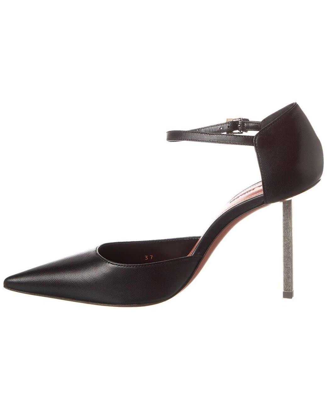 AMINA MUADDI Black Angelica 95 Leather Pump