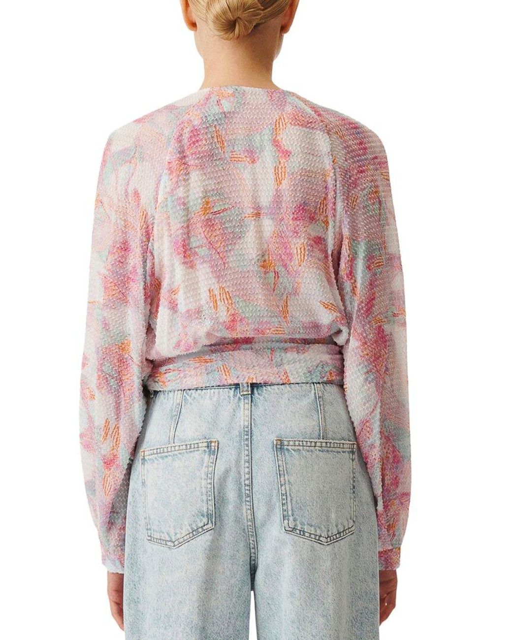 IRO Red Long Sleeve Top