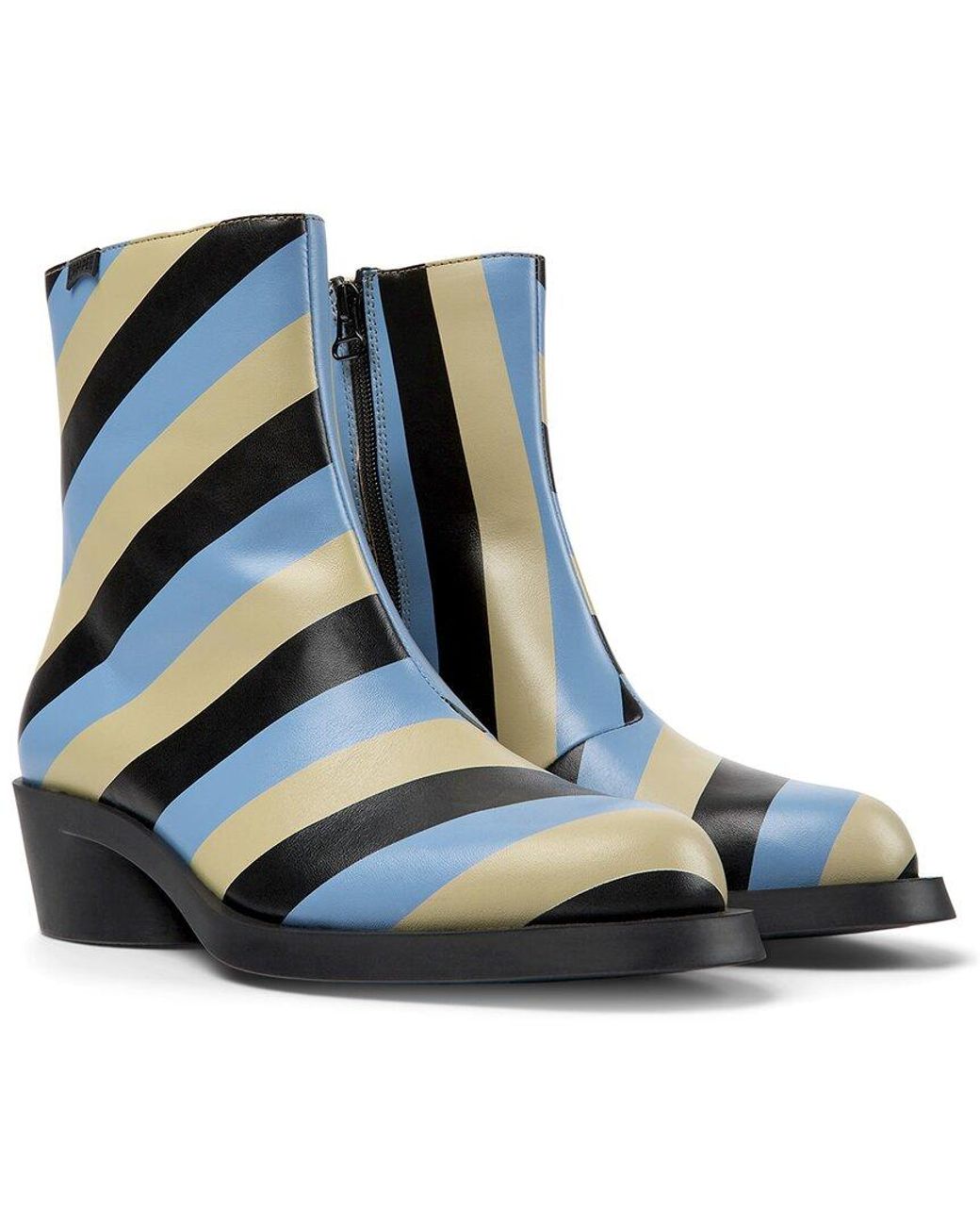Camper Blue Bonnie Leather Medium Boot