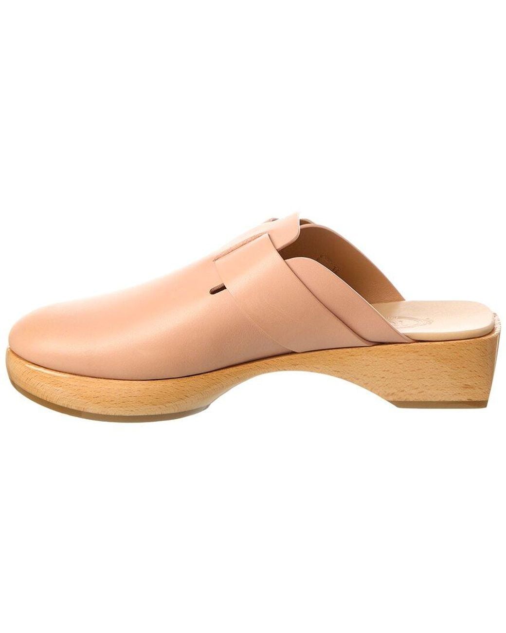 Tod's Pink Leather Mule