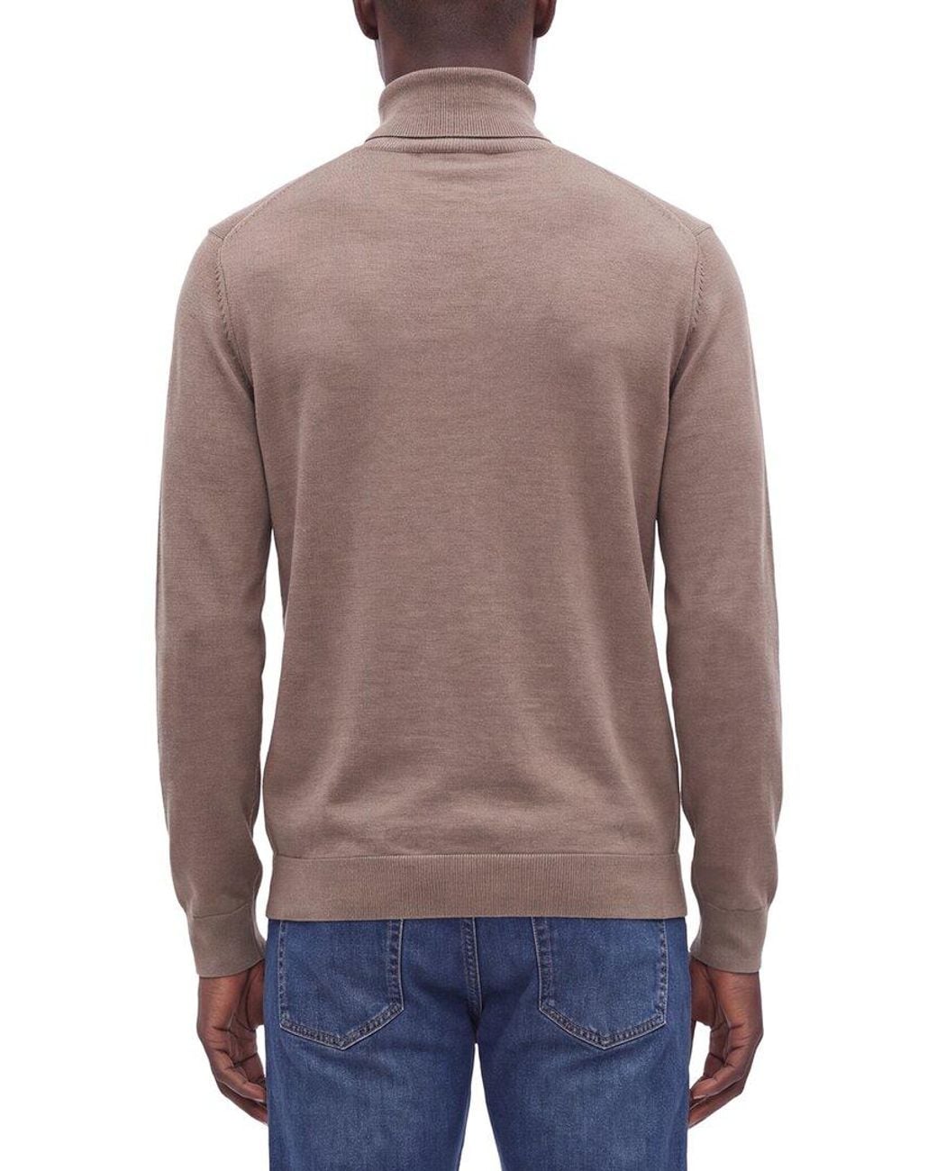 Theory Brown Vilass Wool Turtleneck Sweater for men