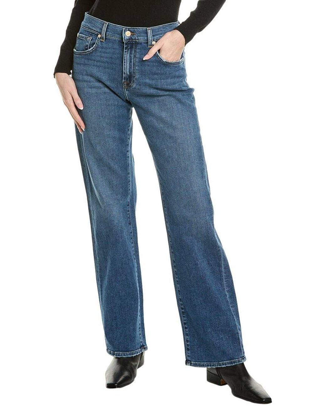 7 For All Mankind Blue Tess Trouser