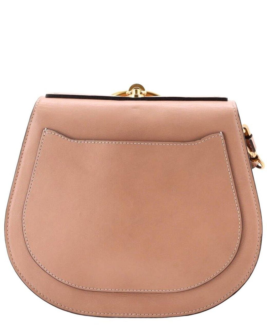 Chloé Brown Leather Nile Crossbody Medium (Authentic Pre-Loved)