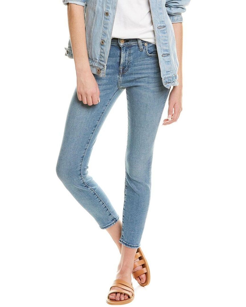 7 For All Mankind Ankle Gwenevere Desert Wells Soft Vintage Ankle Skinny  Jean in Blue | Lyst