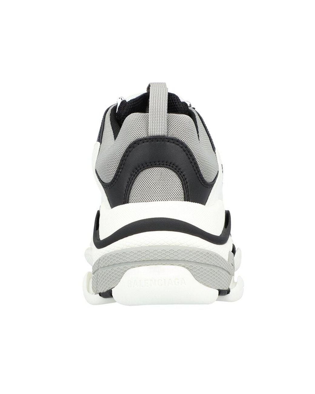 Balenciaga White Triple S Metallic Sneaker for men