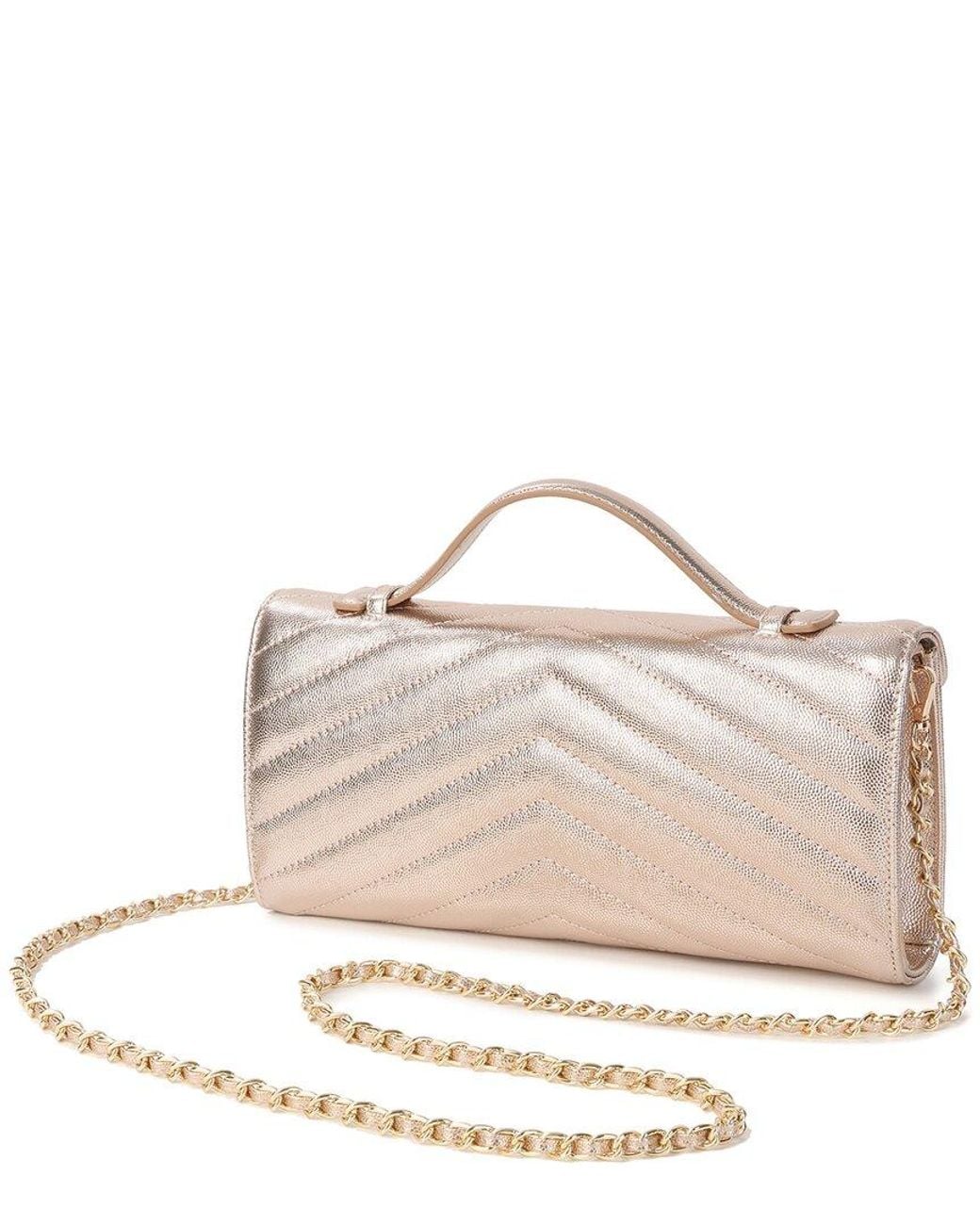 Tiffany & Fred Paris Natural Quilted Leather Shoulder Bag