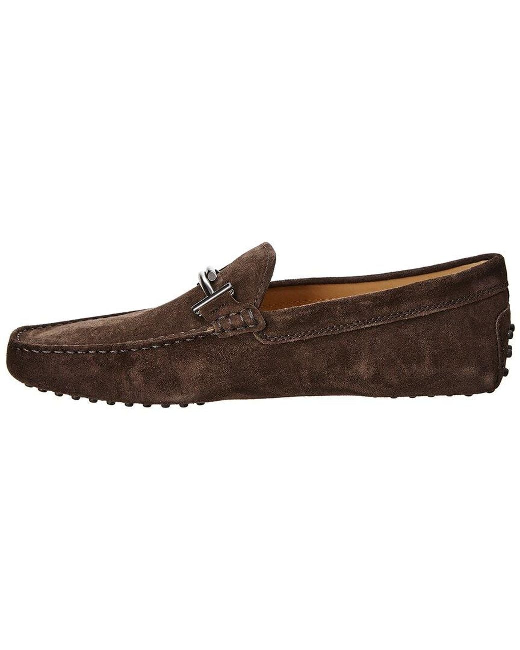 Tod's Brown Gommino Suede Loafer for men