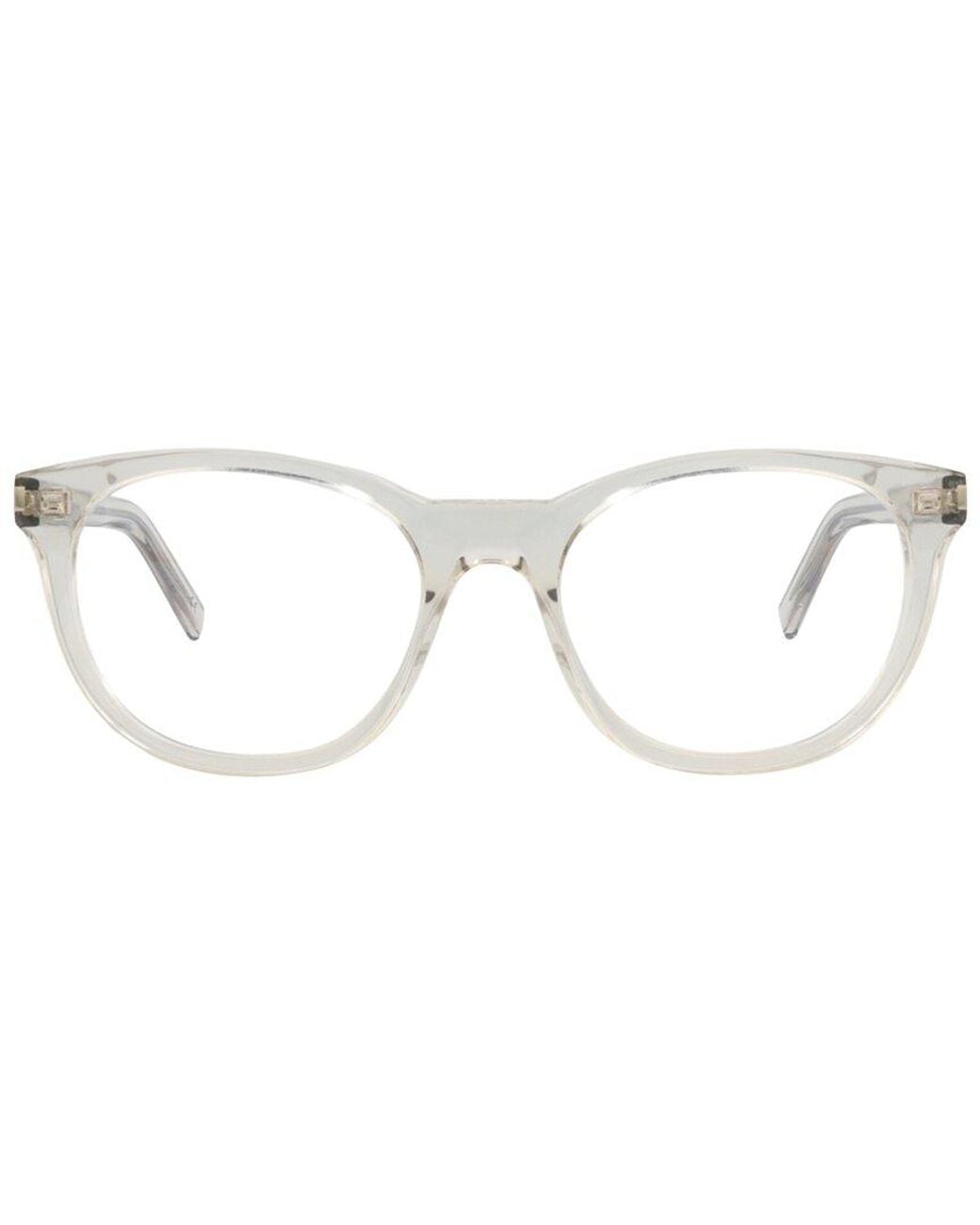 Saint Laurent White 53Mm Optical Frames