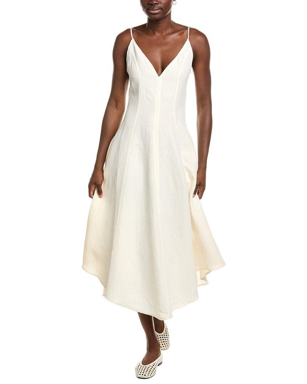 Proenza Schouler Natural Elaine Midi Dress