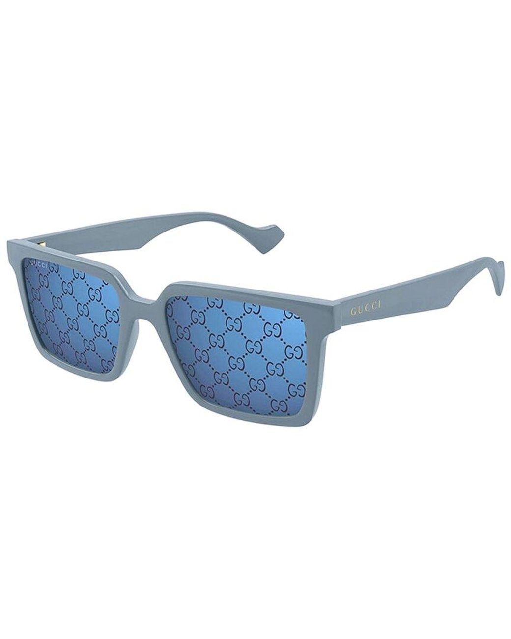 Gucci Blue Gg1540S003 55Mm Sunglasses for men