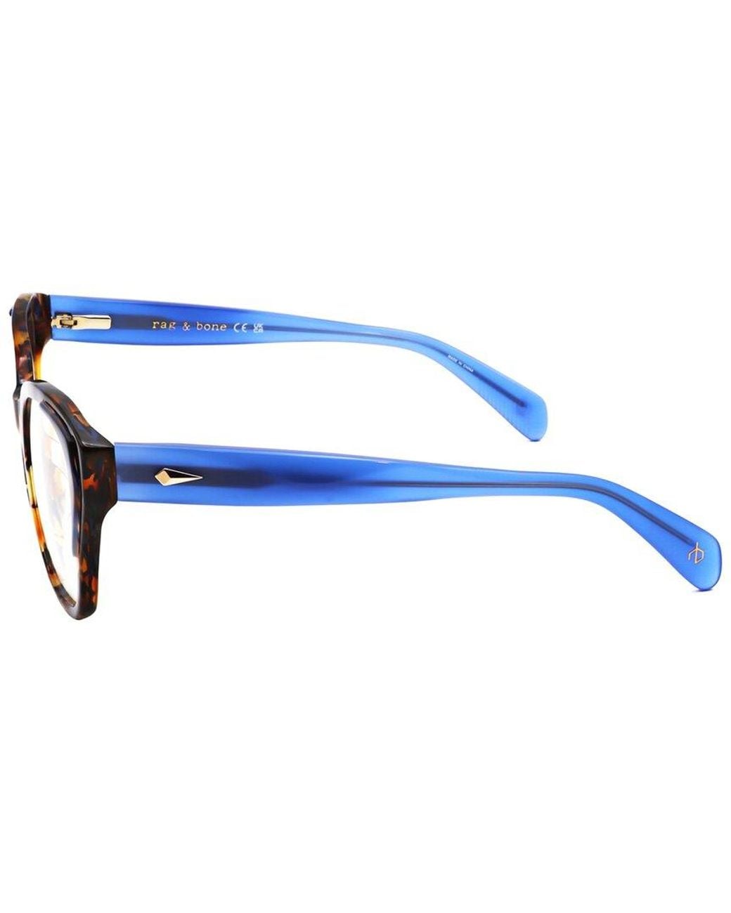 Rag & Bone Blue 53Mm Optical Frames