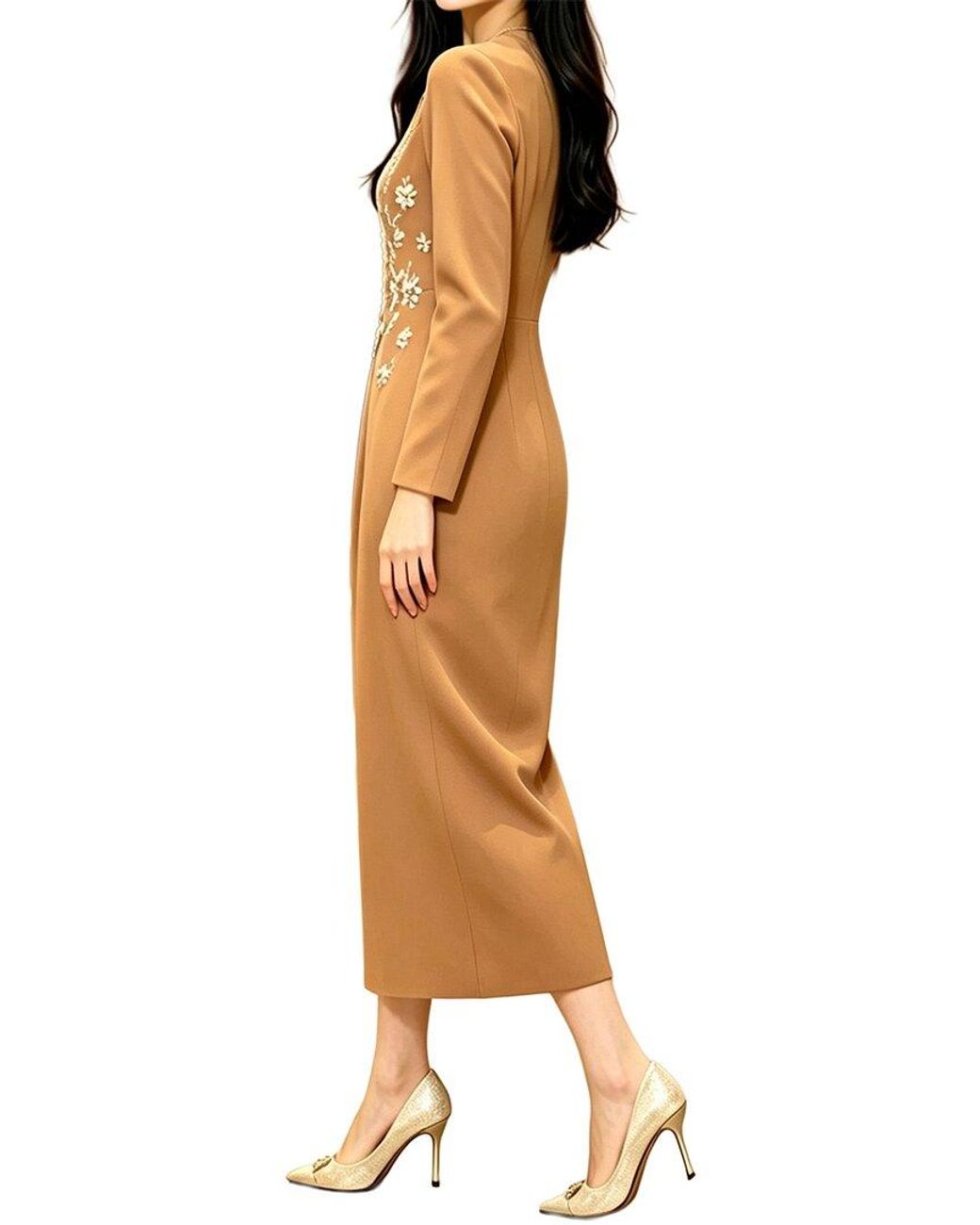 BRC By BURRYCO Natural Embellished Maxi Dress